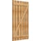 Ekena Millwork Spaced Board-n-Batten Shutters w/Z-Bar, Rough Sawn Western Red Cedar, 34 3/4W x 58H, PR RBS06Z35X058RWR - alternate 2